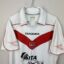 Koszulka piłkarska Valenciennes, 2008/09 Away, stan zadowalający - uszkodzone nadruki na rękawkach oraz z tyłu koszulki, jedna subtelna plama.- zbliżenie na front