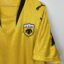 Koszulka piłkarska AEK Ateny, 2007/08 Home, stan dobry - występujące gdzieniegdzie mikro zaciągnięcia oraz dwa punktowe zabrudzenia na plecach.- widok dodatkowy 3
