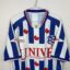 SC Heerenveen Fußballtrikot, 2003/05 Home, zufriedenstellender Zustand - beschädigte Logos auf der Vorderseite und ein paar Mikronähte und Stoffdellen auf dem Rücken.-.