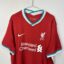 Koszulka piłkarska Liverpool FC, 2020/21 Home, stan bardzo dobry - mikro zaciągnięcia na plecach.- zbliżenie na front