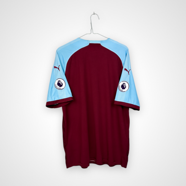 Koszulka piłkarska Burnley FC, 2018/19 Home, stan doskonały- widok z tyłu