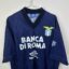 Koszulka piłkarska SS Lazio, 1995/96, stan bardzo dobry - nieznaczna ilość mikro zaciągnięć.- zbliżenie na front