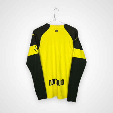 Photoroom_057_20250207_200945 Borussia Dortmund Fußballtrikot, 2018/19 Home, sehr guter Zustand - zwei Mikronähte.- Rückansicht