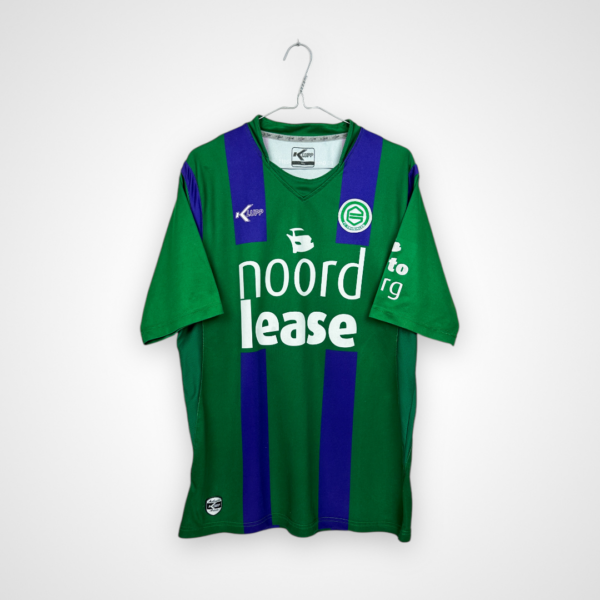 Koszulka piłkarska FC Groningen, 2010/11 Away, stan dobry - zauważalna ilość mikro zaciągnięć.