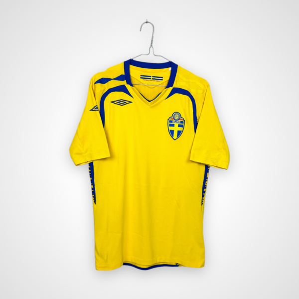 Koszulka piłkarska Szwecja, 2007/09 Home, stan doskonały