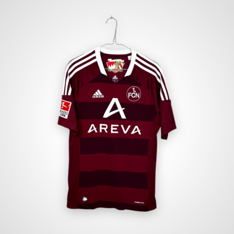 Photoroom_118_20250207_200945 FC Nürnberg Fußballtrikot, 2011/12 Away, sehr guter Zustand - leicht eingerissene Rückennummer - Rückansicht