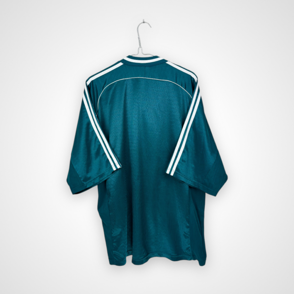 Koszulka piłkarska Niemcy, 1998/00 Away, stan bardzo dobry - kilka mikro zaciągnięć.- widok z tyłu