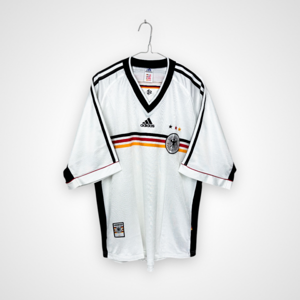 Koszulka piłkarska Niemcy, 1998/00 Home, stan bardzo dobry - jedna drobna plamka na plecach.
