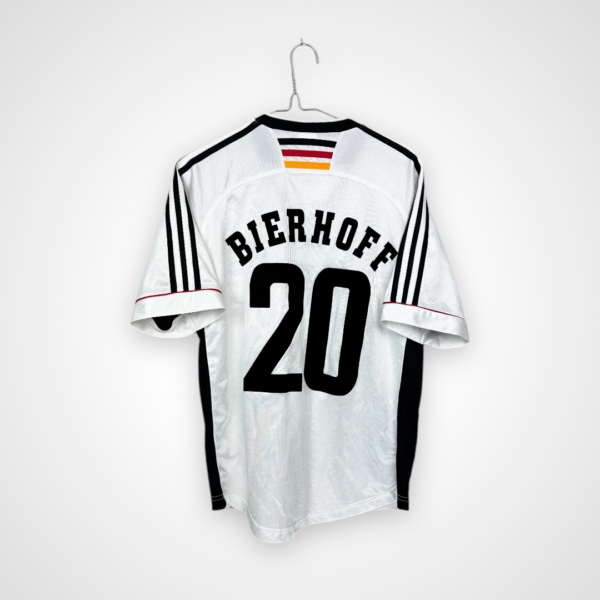 Koszulka piłkarska Niemcy, 1998/00 Home, stan dobry - kilka mikro zaciągnięć oraz drobna plamka na froncie.