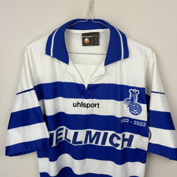 MSV Duisburg football shirt, 2001/02 Home, good condition - some micro-patches here and there.- rear view