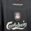 Liverpool FC Fußballtrikot, 2002/03 Away, zufriedenstellender Zustand - auffallend viele Mikronähte im gesamten Trikot, getragener Größenaufkleber auf der
