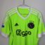 Koszulka piłkarska AFC Ajax, 2015/16 Away, stan dobry - uszkodzona nalepka 'climacool', drobne pęknięcia na cyfrze na plecach oraz niewielka plamka.- zbliżenie na