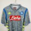 Koszulka piłkarska SSC Napoli, 2018/19 Third, stan bardzo dobry - jedna mikro dziurka na karku pod kołnierzykiem.- zbliżenie na front