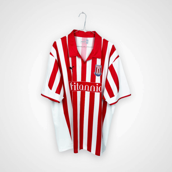 Koszulka piłkarska Stoke City FC, 2004/05 Home, stan bardzo dobry - jedno mikro zabrudzenie.