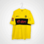 Borussia Dortmund Fußballtrikot, 2002/03 Home, zufriedenstellender Zustand - einige Mikroflecken und Flecken und ein beschädigtes Wappen - Rückansicht
