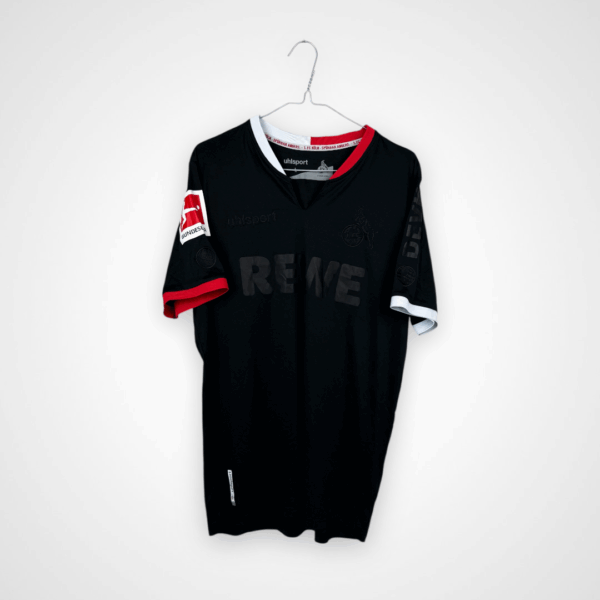 FC Koln football shirt, 2021/22 Third, very good condition - the only flaw, probably factory-made, is an incorrectly stitched collar on the front.- rear view