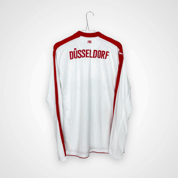 Fortuna Düsseldorf Fußballtrikot, 2016/17 Home, guter Zustand - rissige Drucke auf Vorder- und Rückseite des Trikots - Rückansicht