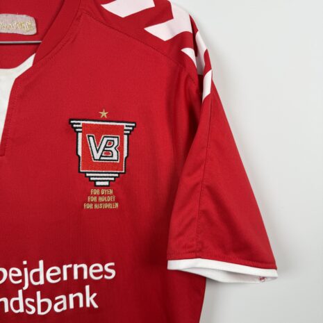 IMG_2052 Velje BK football jersey, 2020/21 Home, poor condition - heavily damaged sponsor prints.- view extra 3