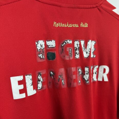 IMG_2056 Velje BK football jersey, 2020/21 Home, poor condition - heavily damaged sponsor prints.- view extra 6