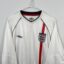 England football shirt, 2002/04 Home, very good condition - one micro spot on front.- close-up of front