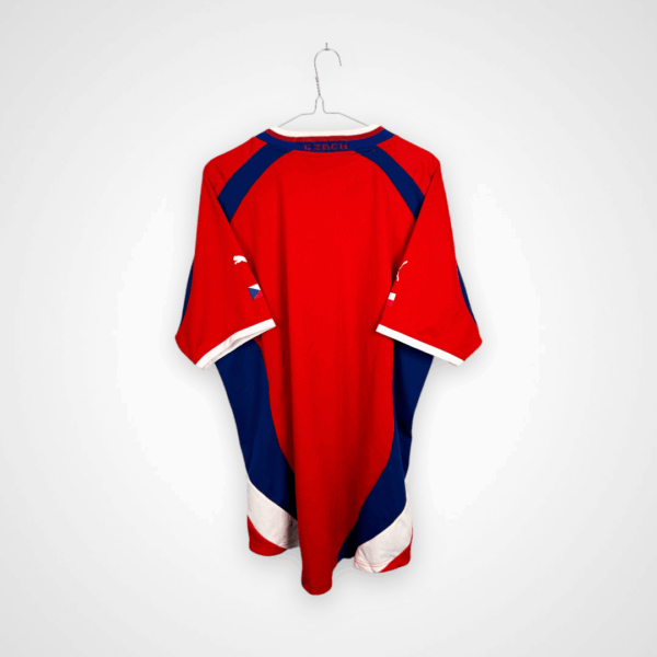 Koszulka piłkarska Czechy, 2000/02 Home, stan doskonały- widok z tyłu