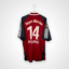 Koszulka piłkarska Koszulka piłkarska FC Bayern Monachium, 2001/02 Home, stan zadowalający - znaczna ilość niewielkich zaciągnięć oraz defekt nadruku sponsora na