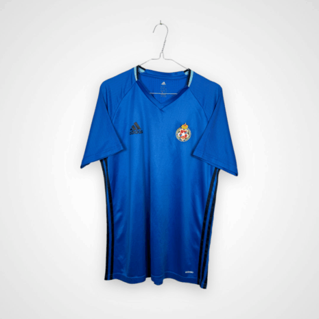 Koszulka piłkarska Wisła Kraków, 2016/17, stan zadowalający - sporo mikro zaciągnięć.