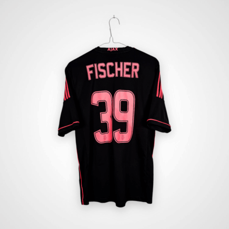 Koszulka piłkarska AFC Ajax, 2013/14 Away, stan dobry - nieznacznie popękany nadruk sponsora na froncie, starte nalepki 'climacool' oraz z informacją o rozmiarze.