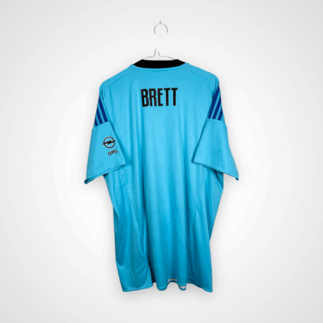 Photoroom_047_20250710_202438 Feyenoord Rotterdam Fußballtrikot, 2016/17 Away, zufriedenstellender Zustand - einige deutliche Verschmutzungen des Materials - Rückansicht