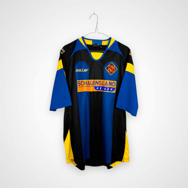 TuS Koblenz football shirt, 2009/10 Home, satisfactory condition - damaged 'saller' logo and wrinkled print on back.- rear view