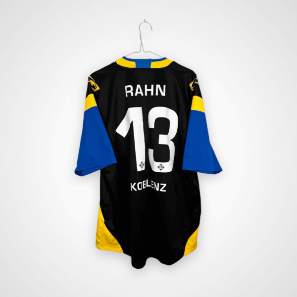 TuS Koblenz football shirt, 2009/10 Home, satisfactory condition - damaged 'saller' logo and wrinkled print on back.