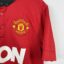Manchester United Fußballtrikot, 2013/14 Home, zufriedenstellender Zustand - ein Zug auf der Vorderseite und ein Mikroloch im Nacken.weitere Ansicht 3