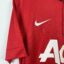 Manchester United Fußballtrikot, 2013/14 Home, zufriedenstellender Zustand - ein Zug auf der Vorderseite und ein Mikroloch im Nacken.zusätzliche Ansicht 4