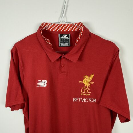 IMG_4261 Liverpool FC football shirt, 2017/18, in very good condition – a slight mark from ironing – close-up of the front
