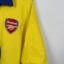 Arsenal FC football shirt, 2003/04 Away, satisfactory condition - damaged sponsor logo on front, minor soiling next to manufacturer's stamp and some micro