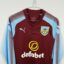 Koszulka piłkarska Burnley FC, 2017/18 Home, stan doskonały- zbliżenie na front