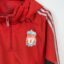 Liverpool FC football shirt, 2008/10, poor condition - a few holes on the back, soiling on the sleeve and cracked print on the back of the jacket.Additional view 3