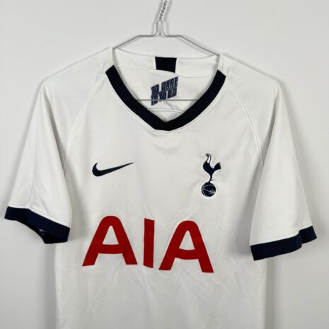 IMG_4637 Tottenham Hotspur FC Fußballtrikot, 2019/20 Home, ausgezeichneter Zustand - Nahaufnahme der Vorderseite