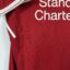 Koszulka piłkarska Liverpool FC, 2017/18 Home, stan słaby - wyraźne plamy na froncie koszulki, mikro pęknięcia na nadruku sponsora oraz na paskach na plecach.-