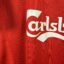 Liverpool FC Fußballtrikot, 2008/10 Home, befriedigender Zustand - zerrissener Kragen, ein paar Micro-Pulls und eine leicht gerissene Nummer auf dem Rücken.ansehen