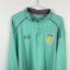 Aston Villa football shirt, 2017/18, in excellent condition – close-up of the front