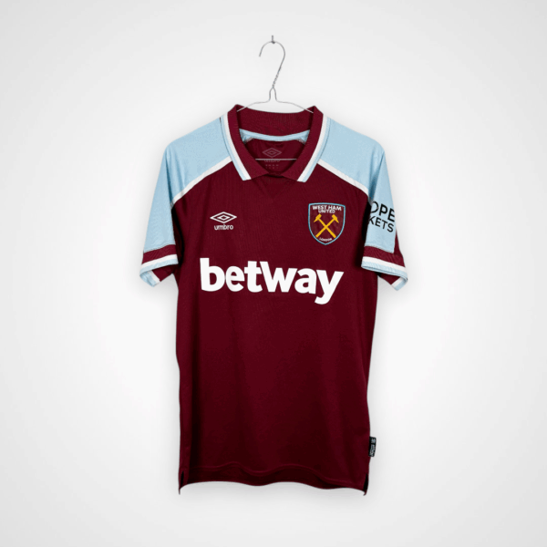 West Ham United FC football shirt, 2021/22 Home, very good condition - a few micro pulls on the back.