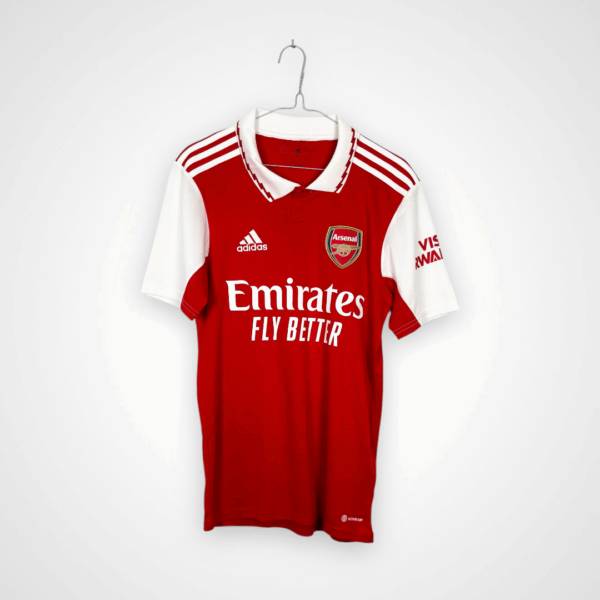Koszulka piłkarska Arsenal FC, 2022/23 Home, stan bardzo dobry - jedna mikro plamka na rękawku.- widok z tyłu