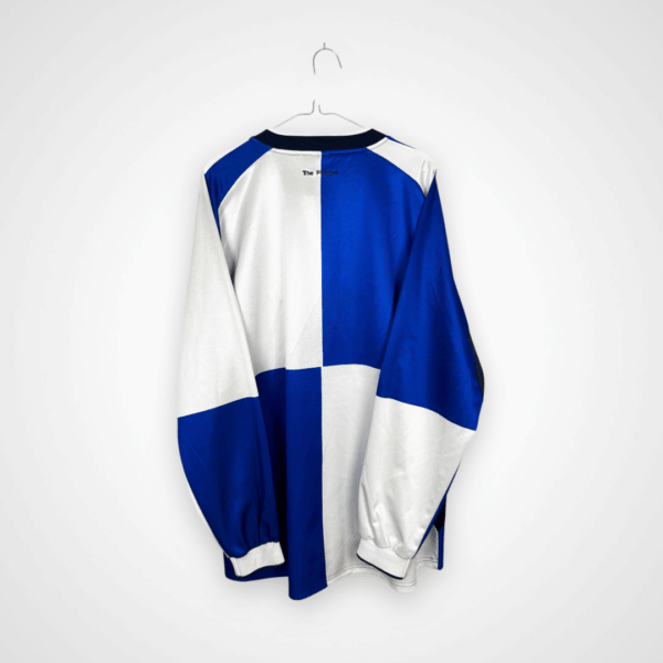 Bristol Rovers FC football shirt, 2003/05 Home, satisfactory condition - noticeable soiling in several areas of the shirt.- rear view