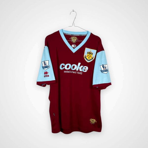 Burnley FC football shirt, 2009/10 Home, good condition - a few micro pulls and damaged print on back.