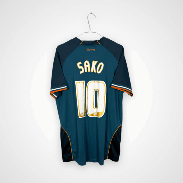 Wolverhampton Wanderers football shirt, 2012/13 Away, good condition - discoloured fabric at collar on front and cracked numbers on back.