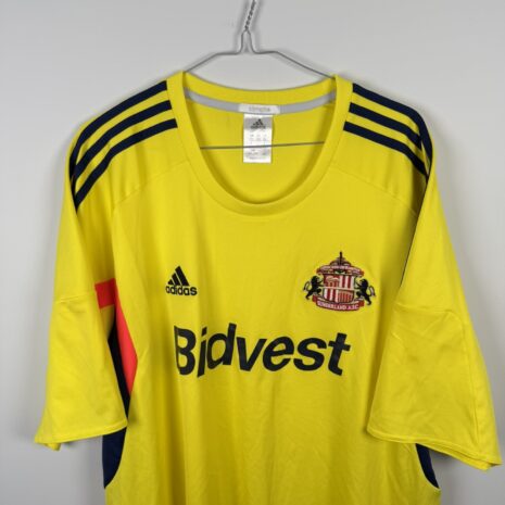 IMG_1438 Koszulka piłkarska Sunderland AFC, 2013/14 Away, stan doskonały- zbliżenie na front
