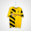 Borussia Dortmund Fußballtrikot, 2014/15 Home, guter Zustand - leichte Verschmutzung und ein ausgeschnittenes Innenetikett - Rückansicht