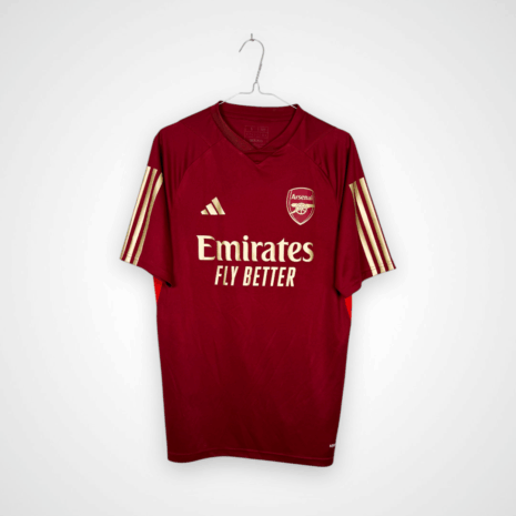 Arsenal FC football shirt, 2022/23, in very good condition – the 'aeroready' lettering on the front is slightly damaged.