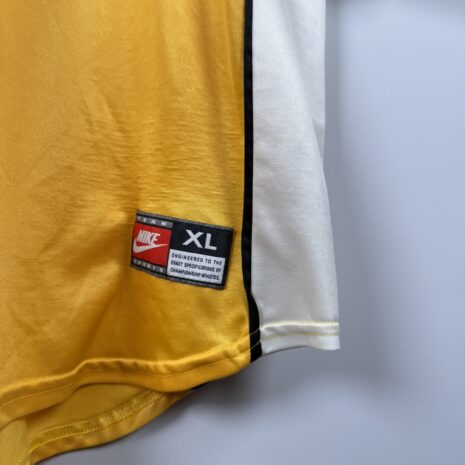 IMG_4219 Borussia Dortmund football shirt, 1998/00 Home, good condition - cracked 'dortmund' lettering on back, one soiling and noticeable micro stitching.- view